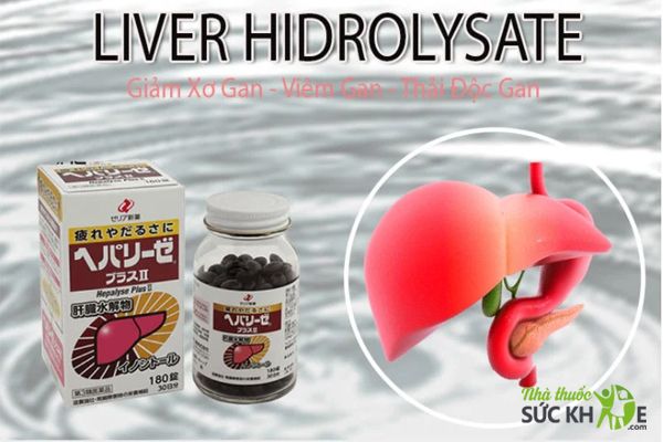 Viên uống hỗ trợ chức năng gan Liver Hydrolysate của Nhật