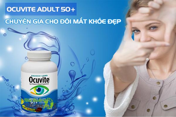 Viên uống bổ mắt Ocuvite Adult 50+ cho người trên 50 tuổi