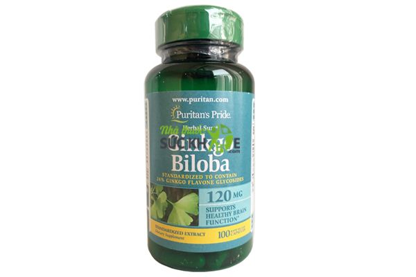 Viên uống Ginkgo Biloba Puritan's Pride 120 mg chính hãng của Mỹ