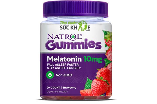 Kẹo dẻo hỗ trợ giấc ngủ Natrol Gummies Melatonin 10mg