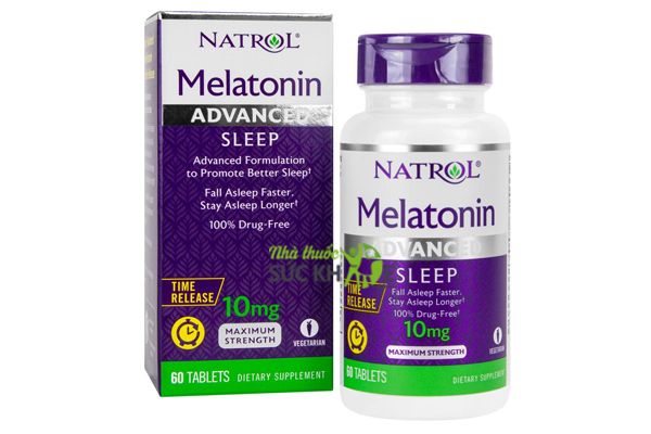 Viên uống Natrol 10mg hỗ trợ cải thiện giấc ngủ