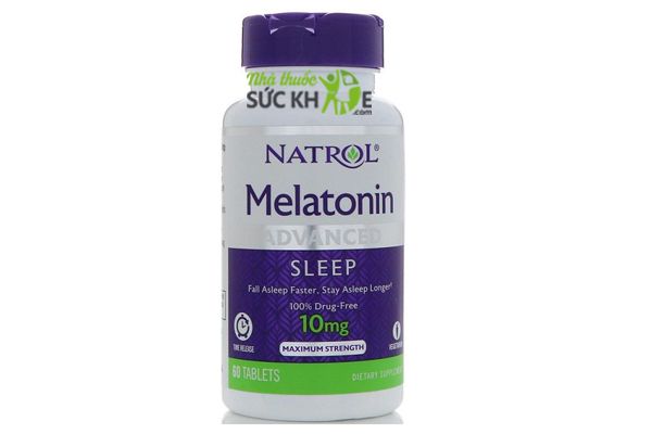 Viên uống Natrol 10mg hỗ trợ cải thiện giấc ngủ