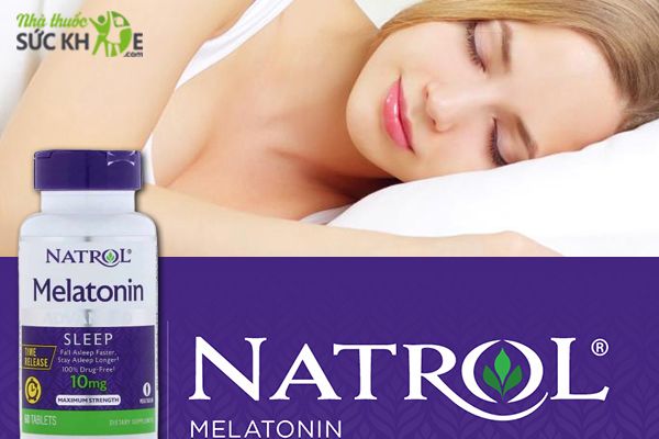 Viên uống Natrol 10mg hỗ trợ cải thiện giấc ngủ