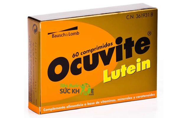 Viên uống bổ mắt cho người lớn tuổi Ocuvite Lutein