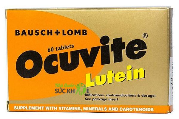 Viên uống bổ mắt cho người lớn tuổi Ocuvite Lutein