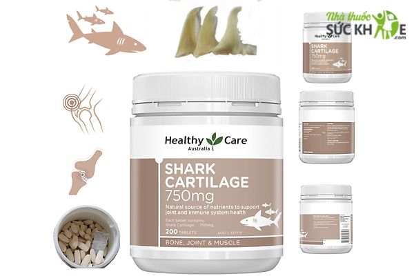 Sụn Vi Cá Mập Healthy Care 750mg Chính Hãng Của Úc