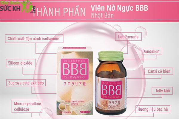 Viên uống bbb orihiro Nhật Bản 300 viên