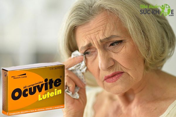 Viên uống bổ mắt cho người lớn tuổi Ocuvite Lutein