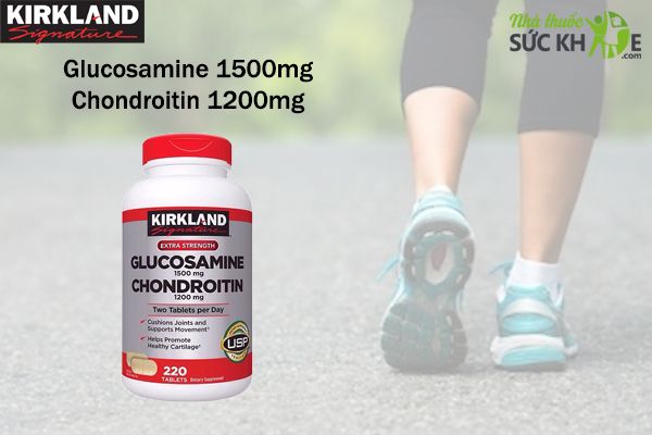 Glucosamine 1500mg Kirkland của Mỹ 220 Viên