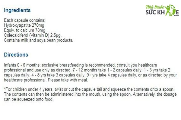 Milk calcium Bio Island Úc cho trẻ từ 7 tháng tuổi