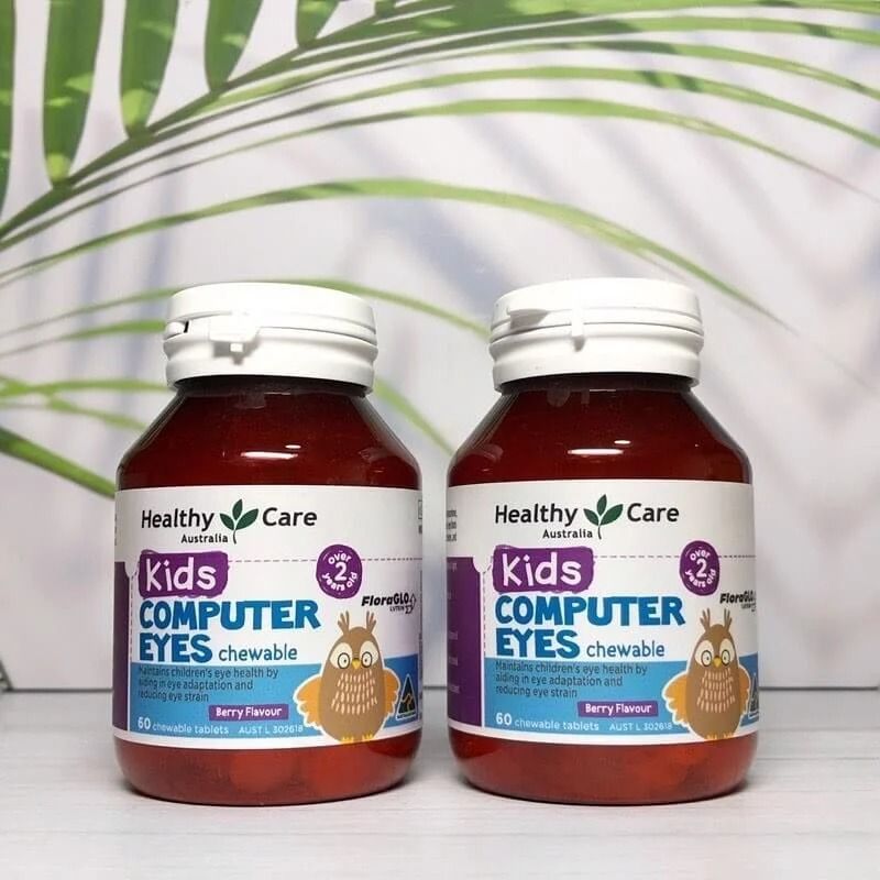 Viên Nhai Hỗ Trợ Mắt Healthy Care Kids Computer Eyes Cho Bé