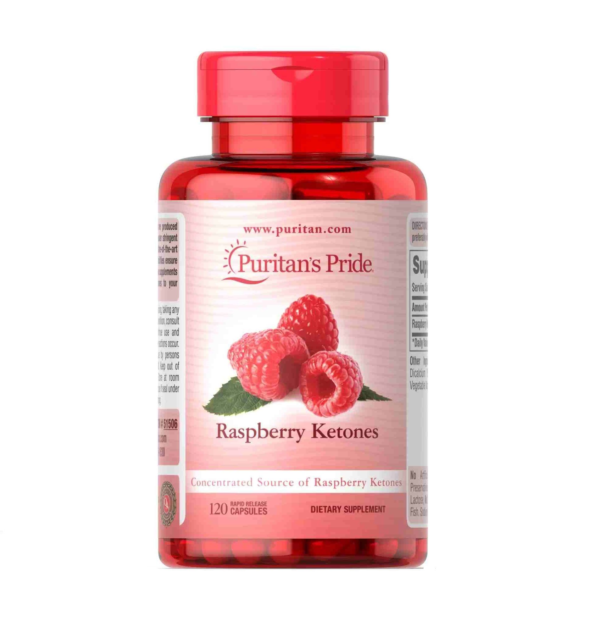 Viên uống giúp giảm cân Puritan's Pride Raspberry Ketones 100mg