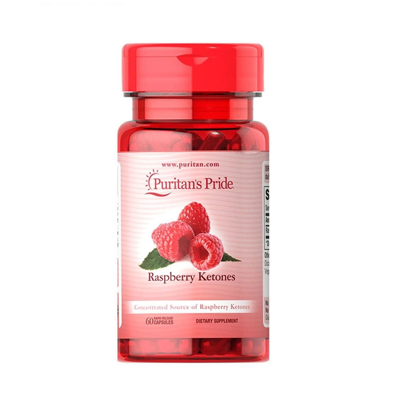 Viên uống giúp giảm cân Puritan's Pride Raspberry Ketones 100mg