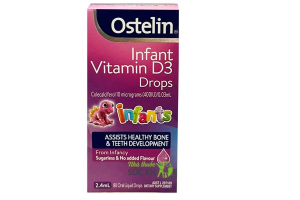 Vitamin D3 Drops Ostelin Cho Trẻ Từ Sơ Sinh Đến 12 Tuổi
