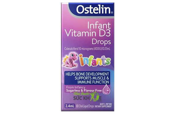 Vitamin D3 Drops Ostelin Cho Trẻ Từ Sơ Sinh Đến 12 Tuổi