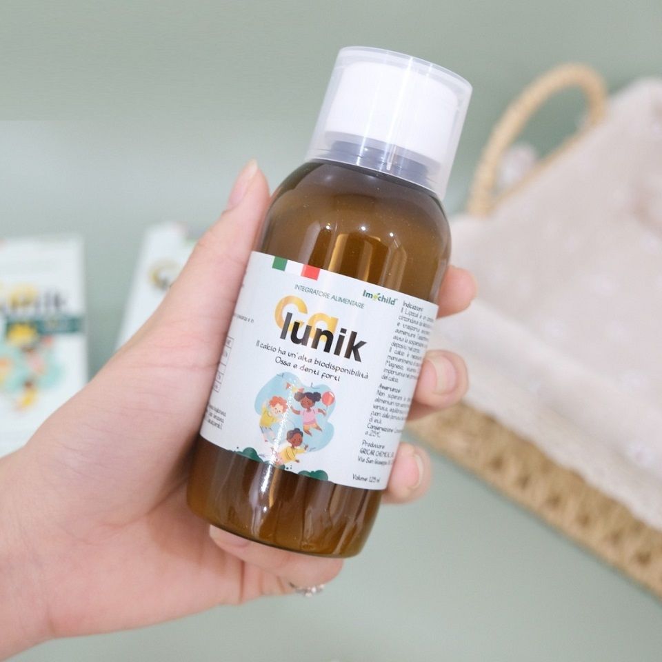 Calunik Imochild - Siro hỗ trợ bổ sung Canxi, Magie, Vitamin D3