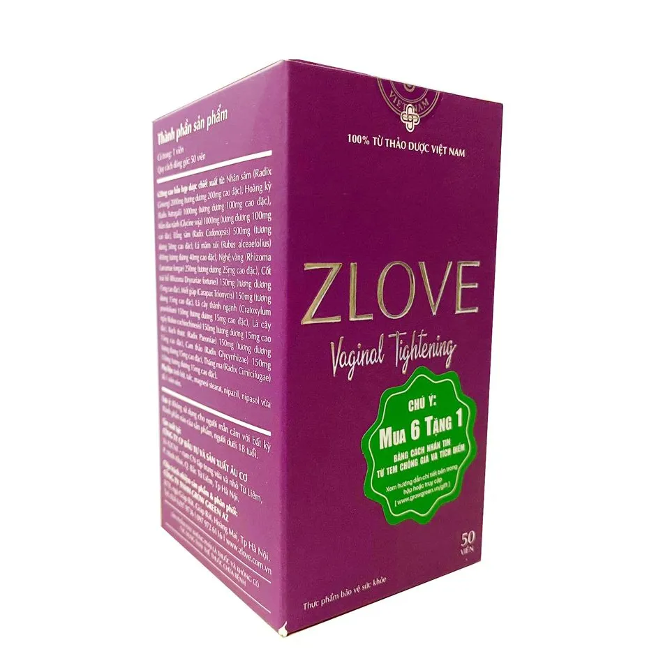 (Hàng công ty) Viên uống Zlove hỗ trợ sinh lý nữ