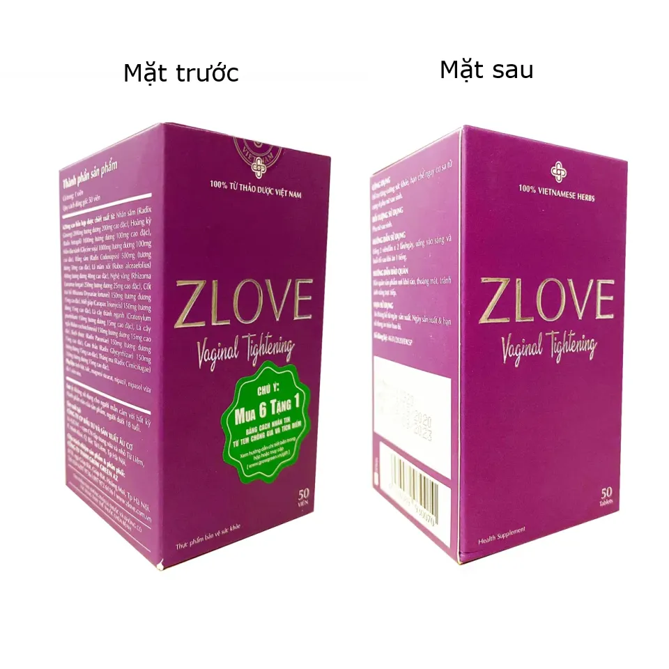 (Hàng công ty) Viên uống Zlove hỗ trợ sinh lý nữ