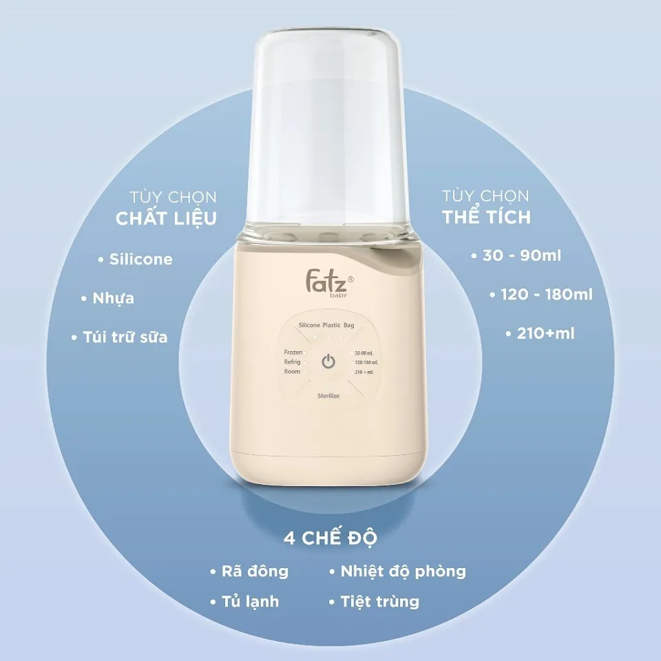 Máy hâm sữa và tiệt trùng Fatzbaby Mono 11 FB3009TN