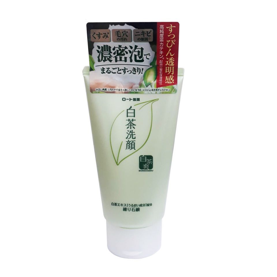 Sữa rửa mặt trà xanh Rohto Shirachasou 120g Nhật Bản