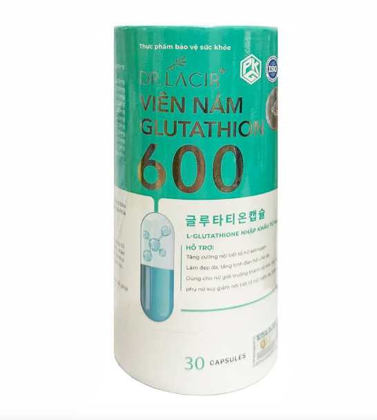 Vin ung Glutathione 600 Dr Lacir h tr trng da m nm