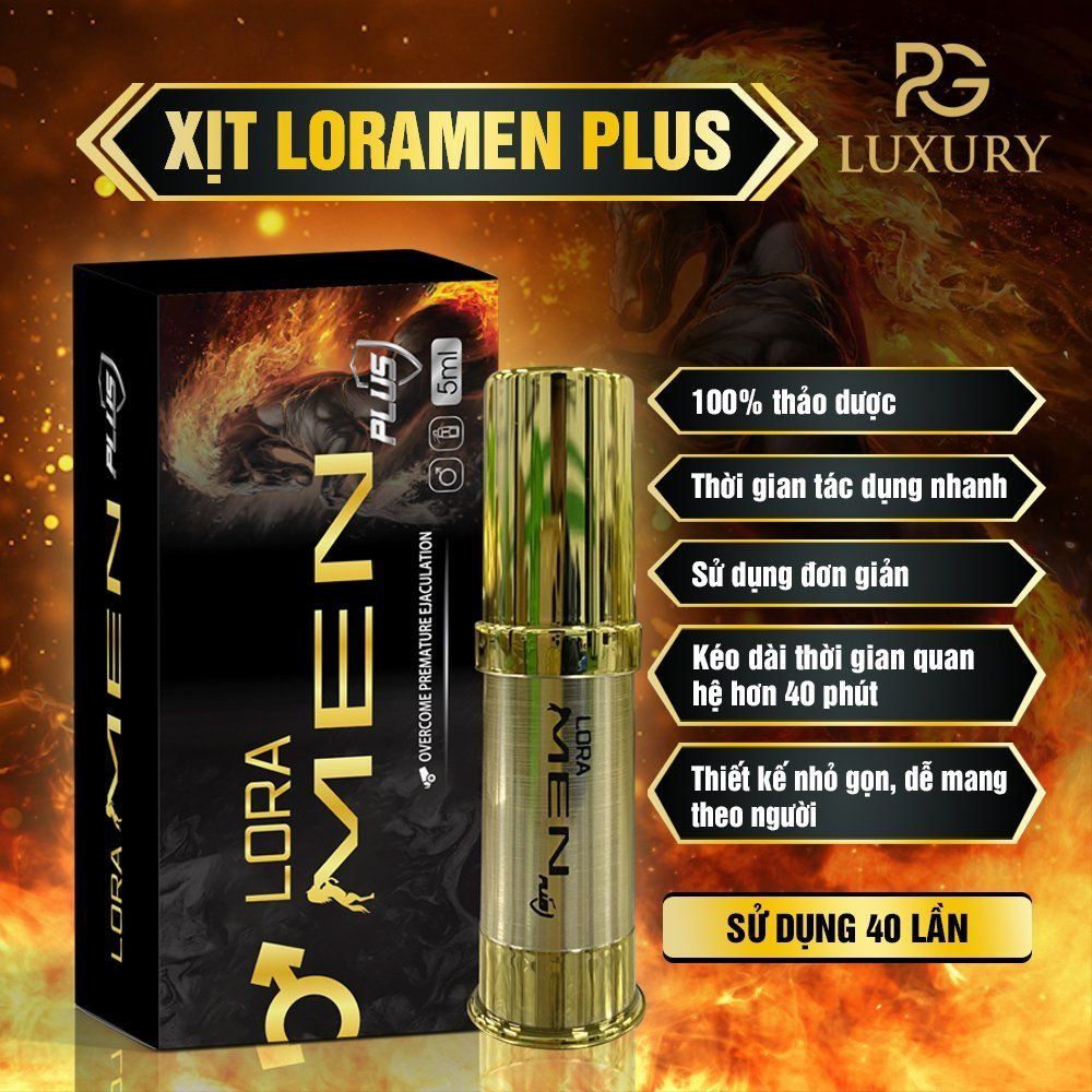 Chai xịt LORA MEN PLUS