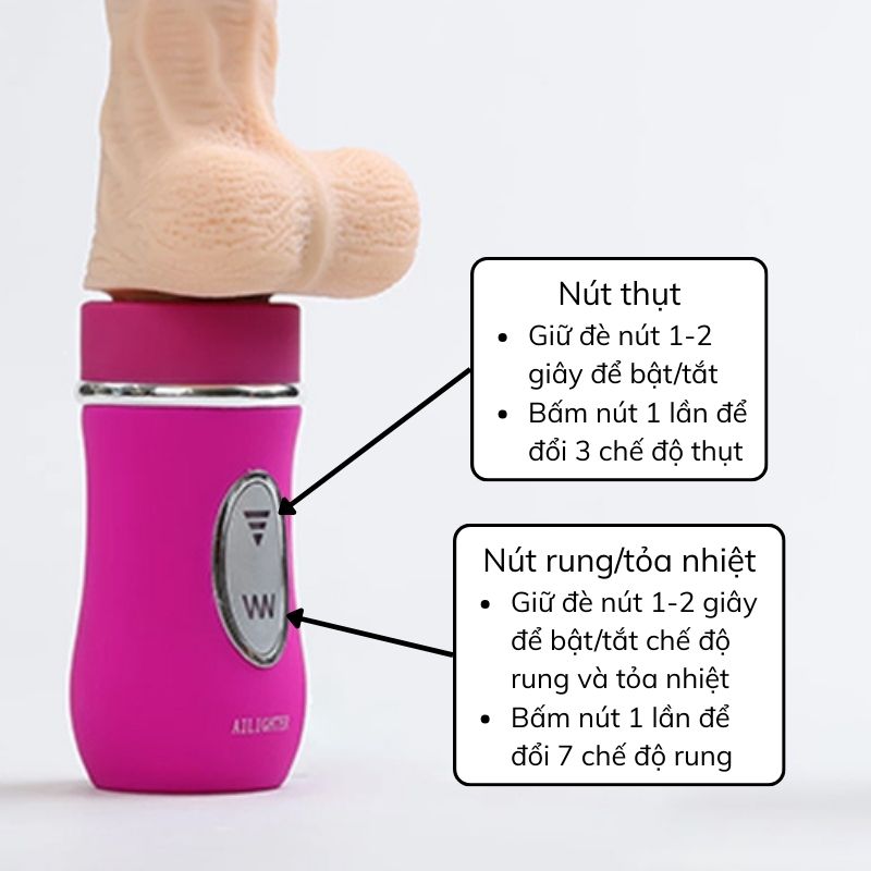 Cu giả rung thụt sưởi ấm AilighterHana