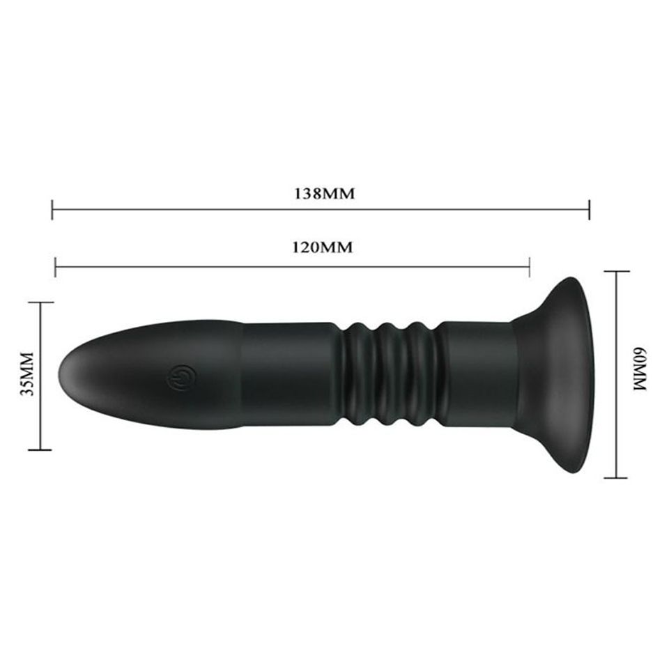 Dụng cụ Massage Cửa Sau có rung Pretty Love Magic Jingers -Plug hậu môn có rung siêu kích thích 2