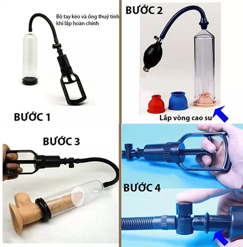 Máy Tập To DV Cho Nam Giới Baile Penis Pump Bơm Tay 1
