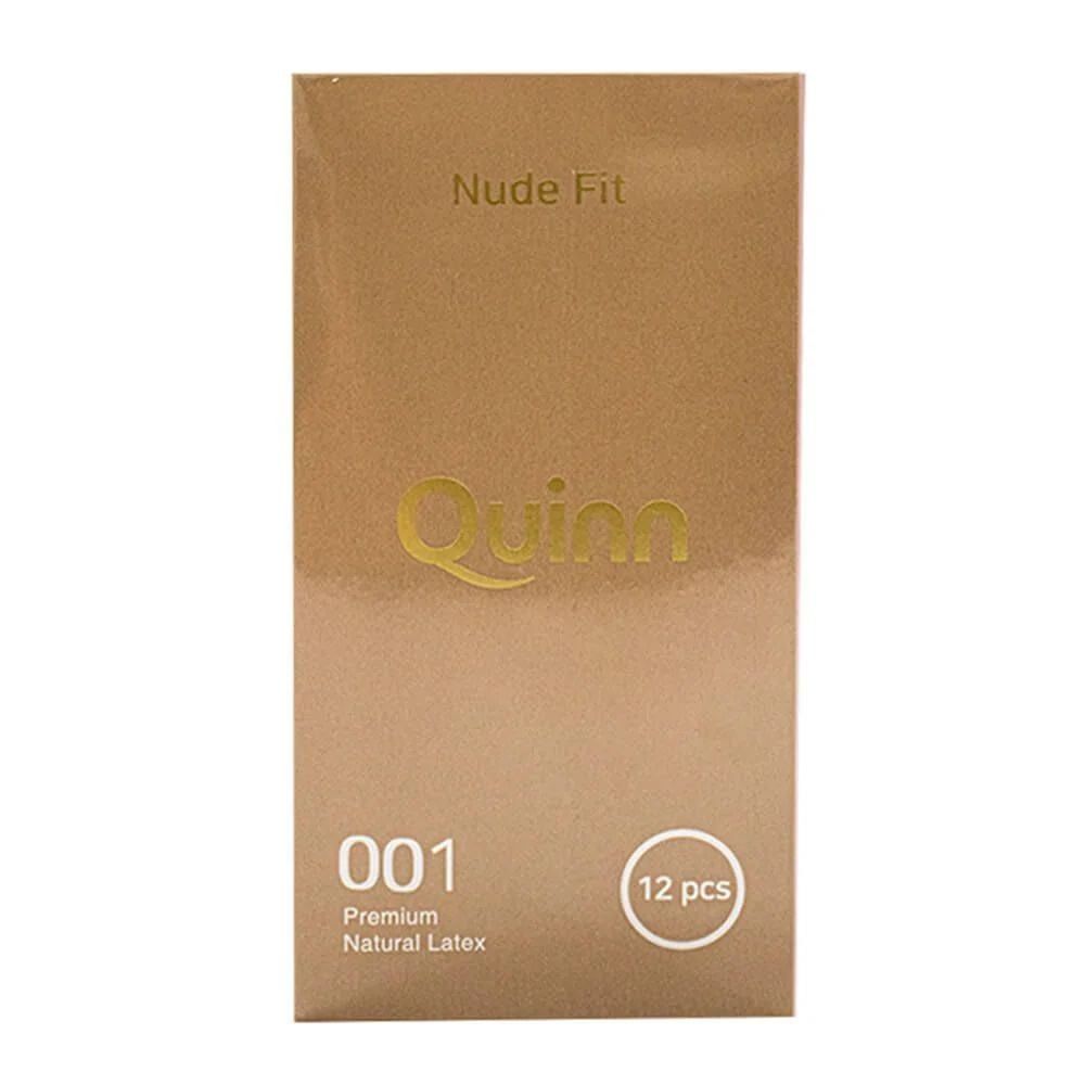 Bao cao su Quinn Nude Fit - Si&ecirc;u mỏng, chống tuột - Hộp 12 c&aacute;i