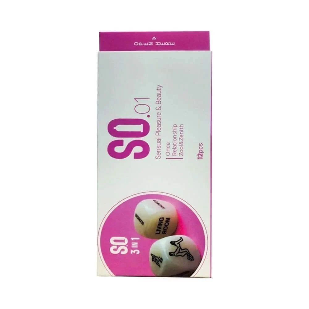 Bao cao su SO 3 in 1 - Si&ecirc;u mỏng, g&acirc;n v&agrave; điểm nổi