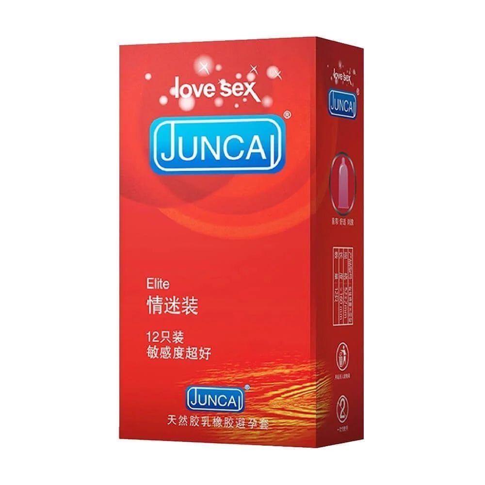 Bao cao su Juncai Elite - &Ocirc;m s&aacute;t, truyền nhiệt nhanh - Hộp 12 c&aacute;i