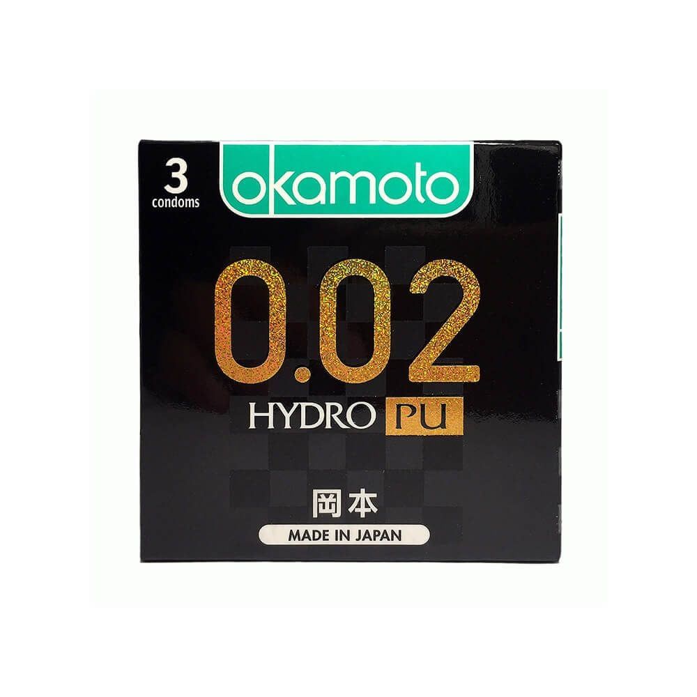 Bao cao su Okamoto 0.02 Hydro PU - Si&ecirc;u mỏng