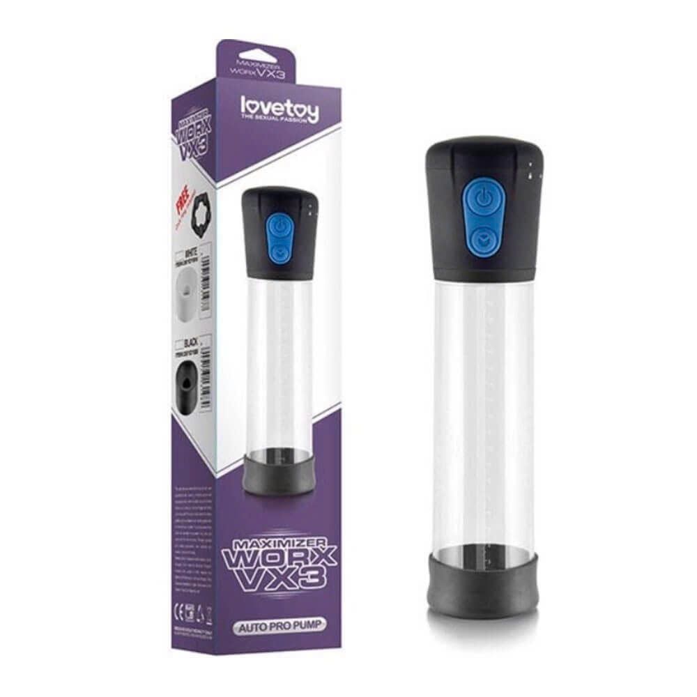 M&aacute;y tập tăng k&iacute;ch thước dương vật tự động Lovetoy Maximizer Worx VX3