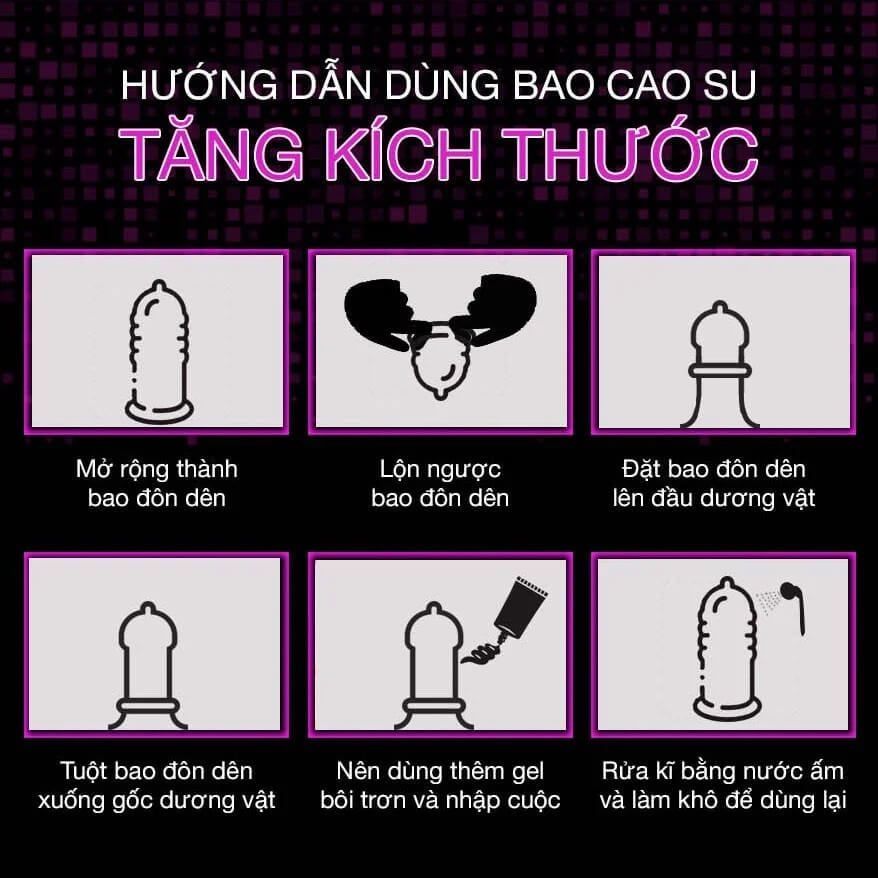 Bao cao su đ&ocirc;n d&ecirc;n rung Baile rồng rung