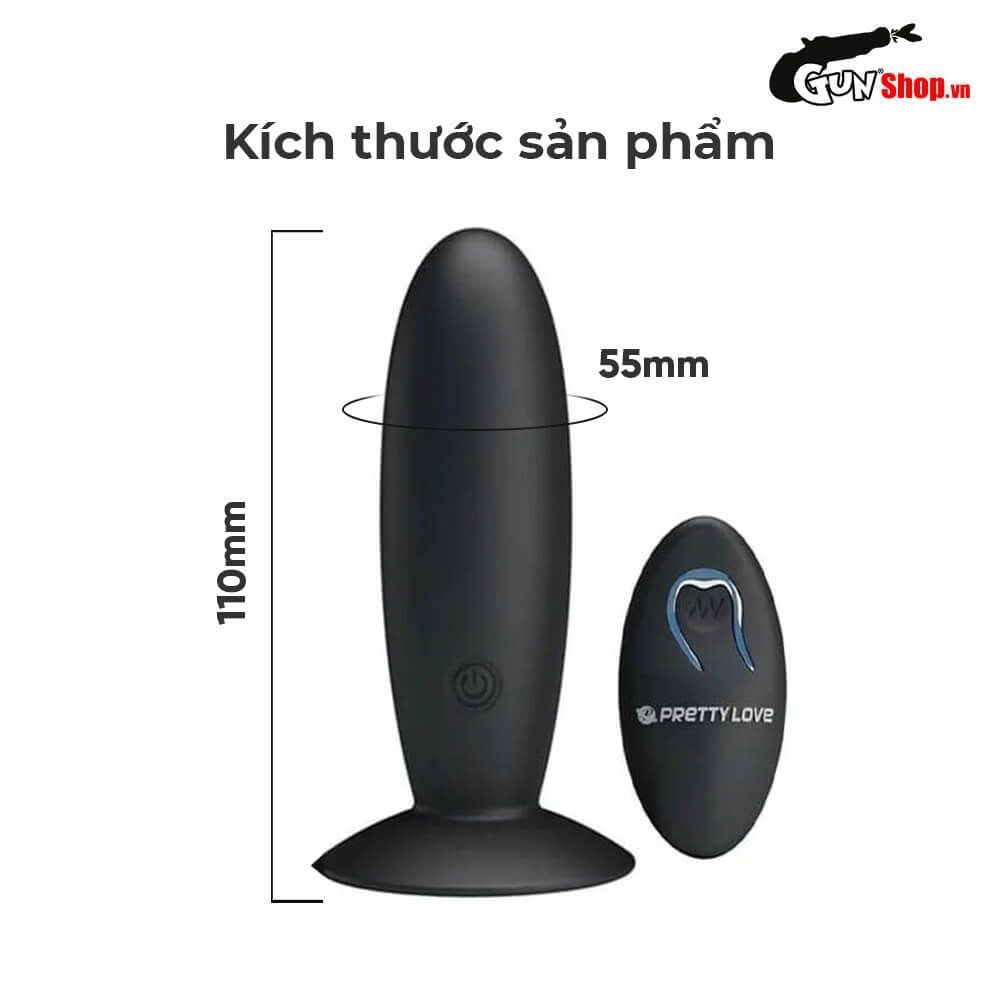 Que rung k&iacute;ch th&iacute;ch hậu m&ocirc;n Pretty Love Remote Control Vibrating Plug