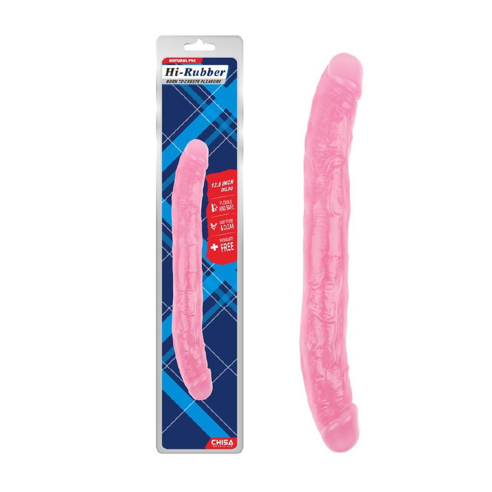 Dương vật giả 2 đầu Chisa Hi-Rubber 12.8 Inch H&ocirc;̀ng