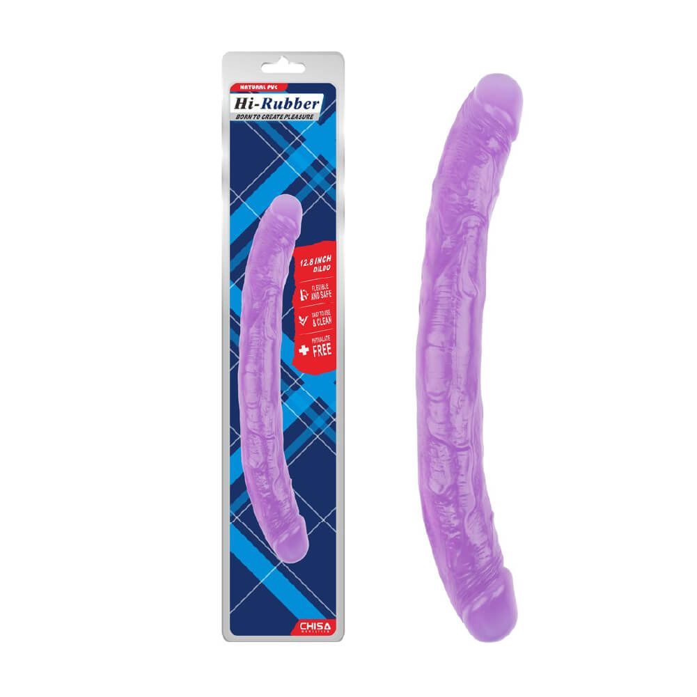 Dương vật giả 2 đầu Chisa Hi-Rubber 12.8 Inch T&iacute;m