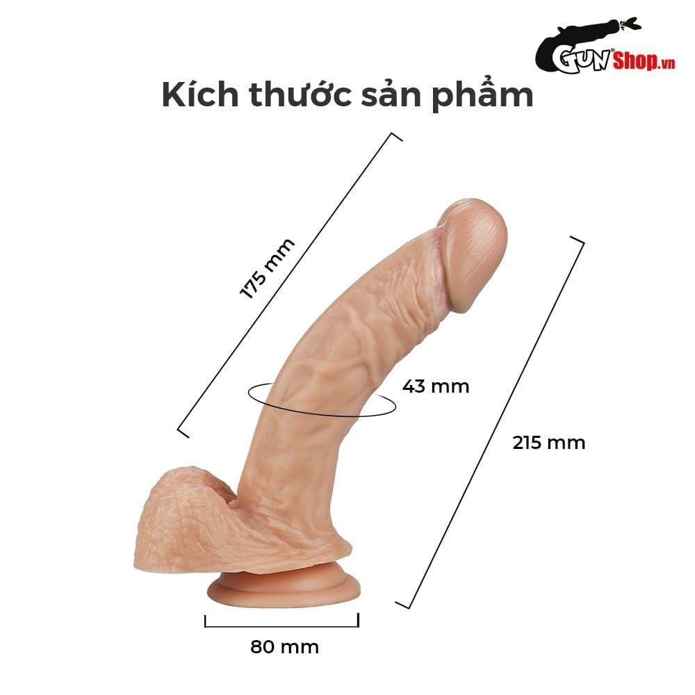K&iacute;ch thước Dương vật giả Lovetoy Real Extreme 8.5