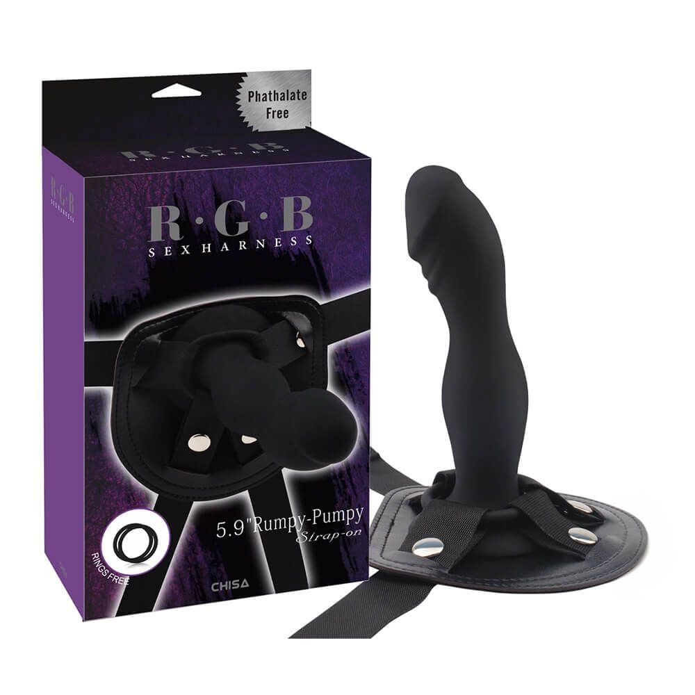 Dương vật giả c&oacute; d&acirc;y đeo Chisa Rumpy-Pumpy Strap-on