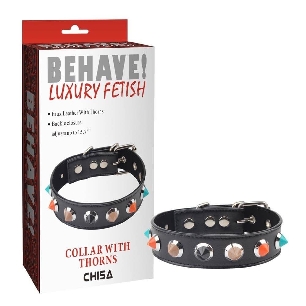 V&ograve;ng cổ c&oacute; gai Chisa Behave! Luxury Fetish Collar With Thorns