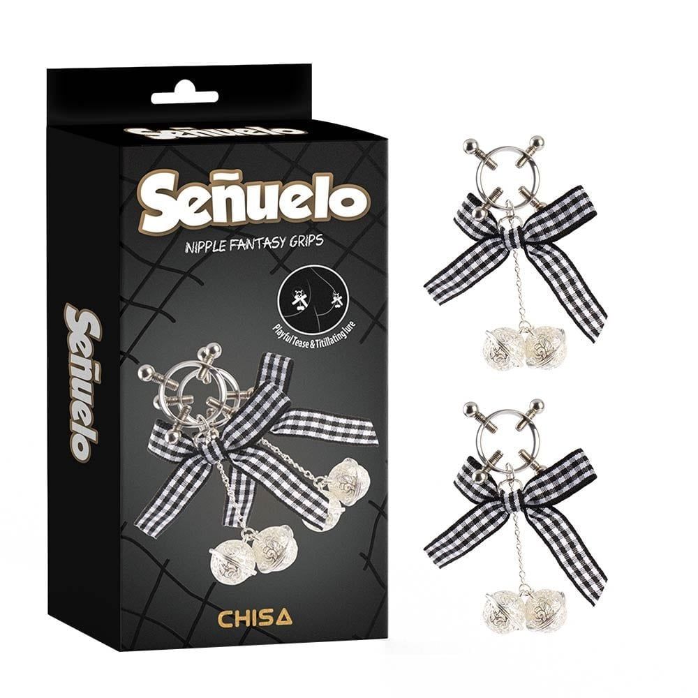 Kẹp v&uacute; k&iacute;ch th&iacute;ch đầu ti Chisa Senuelo Nipple Fantasy Grips