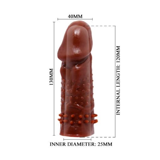 Bao Cao Su Đ&ocirc;n D&ecirc;n Baile Wolftooth Sleeve Nhiều Gai M&agrave;u N&acirc;u 5inch