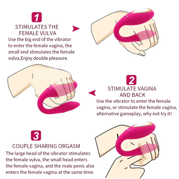 Trứng Rung T&igrave;nh Y&ecirc;u Vibration Massager Chữ U
