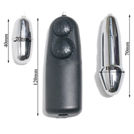 Trứng Rung T&igrave;nh Y&ecirc;u 2 Đầu Inox