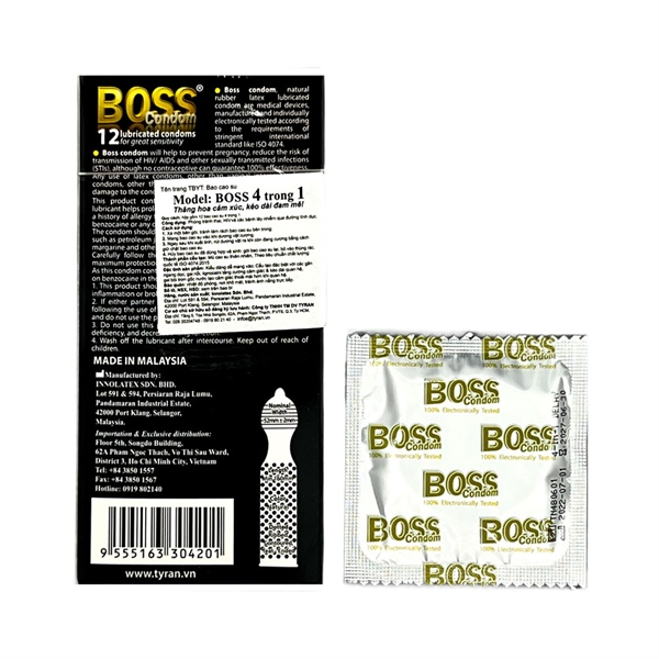 Bao cao su Boss 4in1