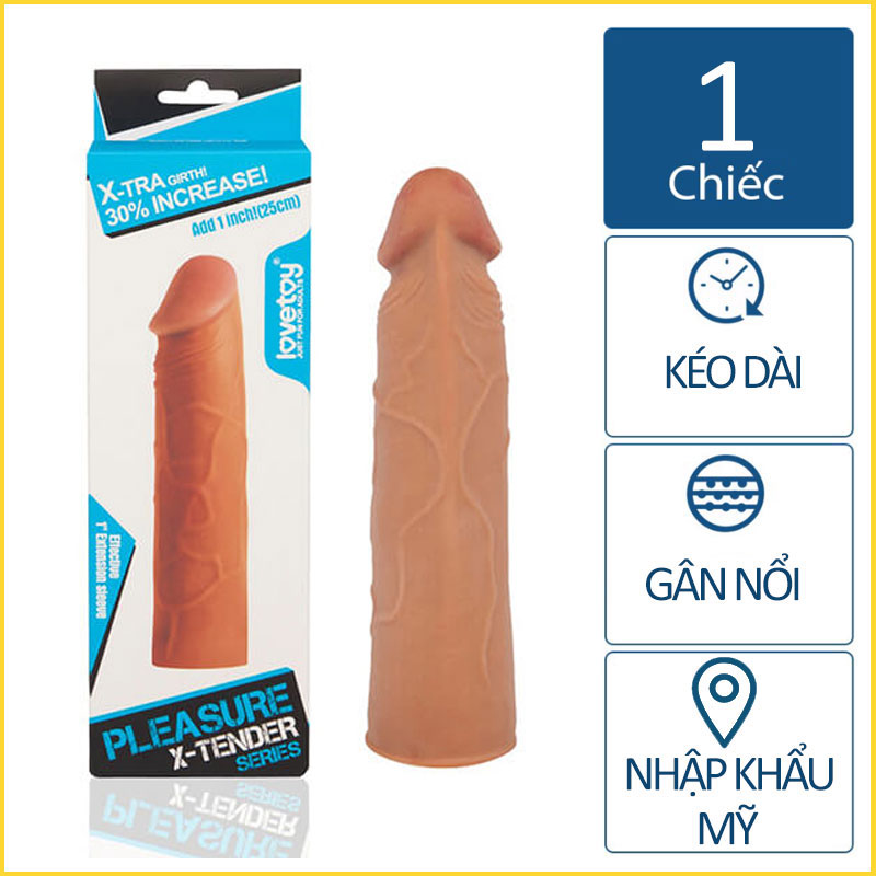 Đ&ocirc;n d&ecirc;n cao cấp LoveToy Add 1 Pleasure X Tender LV1050 Brown