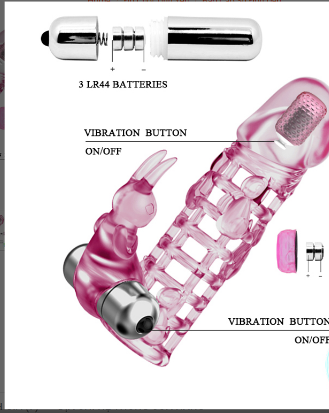 Bao cao su lưới Silicone 2 đầu rung Ultimate Love Sleeve