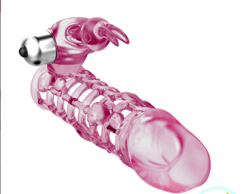 Bao cao su lưới rung Silicone tai thỏ Ultimate Love Sleeve - H&igrave;nh 3