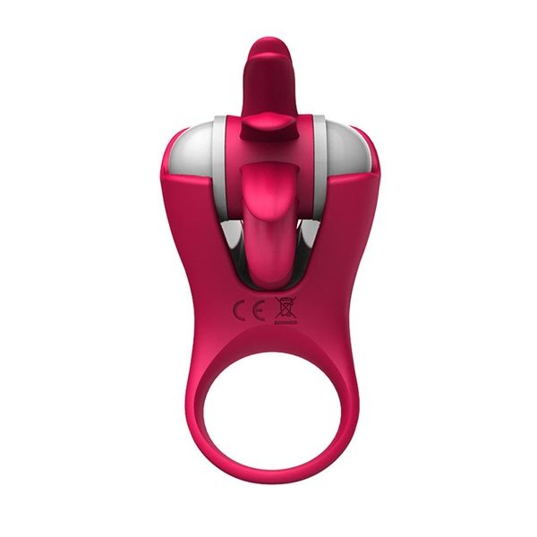 V&ograve;ng rung dương vật Cock Rings lưỡi liếm tăng kho&aacute;i cảm